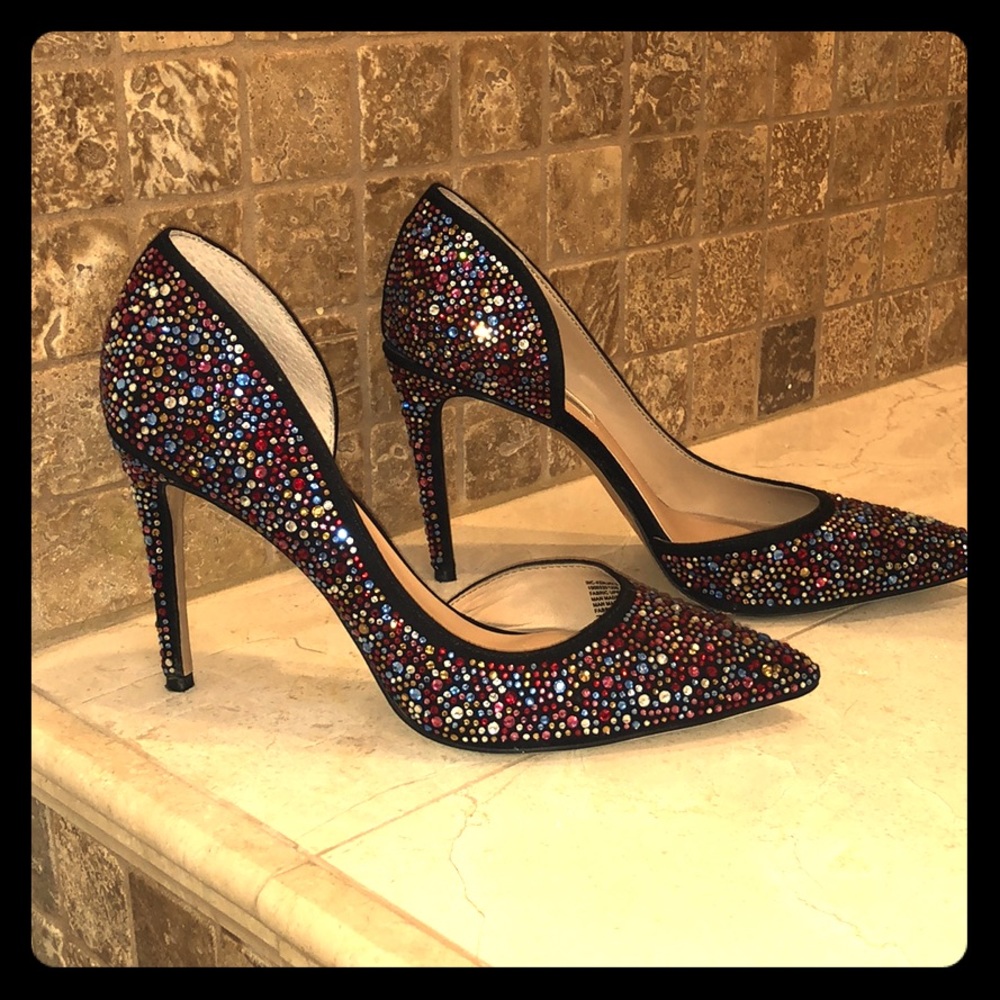 INC 7 women’s rhinestone heels